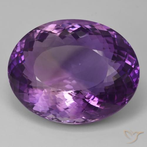 93.86ct 天然 ミディアムピンクバイオレット アメジスト, 楕円形, IF