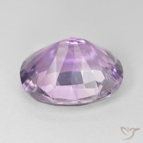 9.17カラットの天然Medium Light Purplish-Violetアメジスト、楕円形、VS
