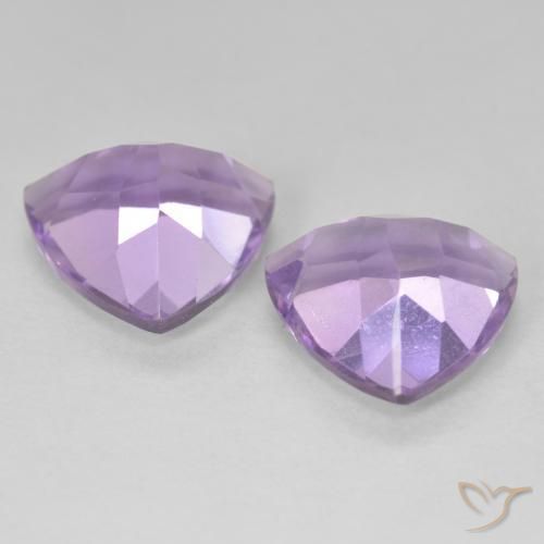 Shop natural 5.70ct ピンクがかったバイオレット アメジスト gems, トリリオン, from ブラジル at GemSelect. In stock, global shipping!