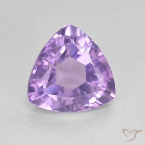 3.24ct 天然 ミディアムバイオレット アメジスト, トリリオン, VVS-VS
