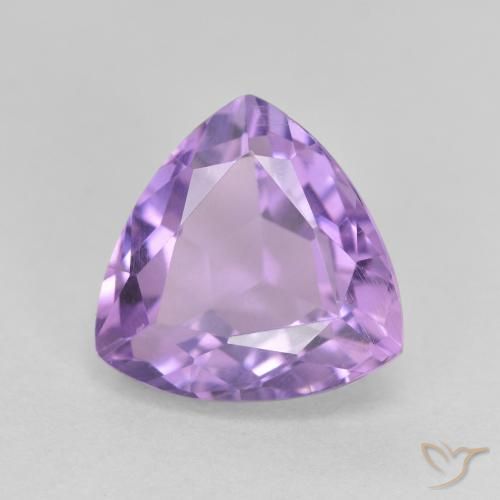 3.28ct 天然 ミディアムバイオレット アメジスト, トリリオン, VS