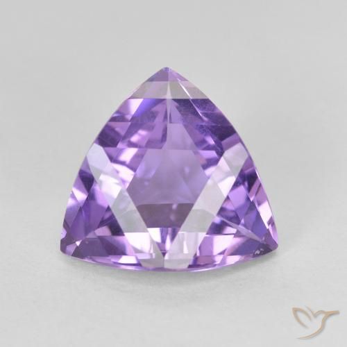 3.06ct 天然 鮮やかなバイオレット アメジスト, トリリオン, VVS-VS