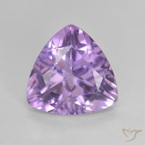 2.92ct 天然 ピンクがかったアイリスバイオレット アメジスト, トリリオン, VVS
