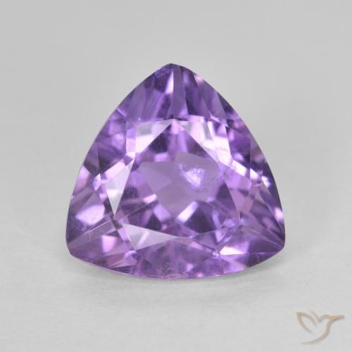 2.92ct 天然 ナスバイオレット アメジスト, トリリオン, VS