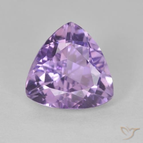 2.90ct 天然 ミディアムバイオレット アメジスト, トリリオン, VS