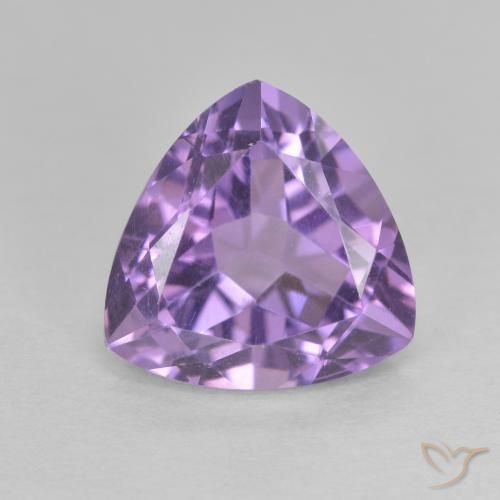 3.24ct 天然 ミディアムバイオレット アメジスト, トリリオン, VVS-VS