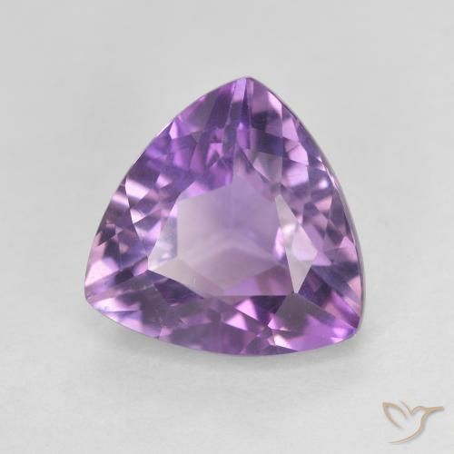 3.03ct 天然 ミディアムピンクバイオレット アメジスト, トリリオン, VVS-VS