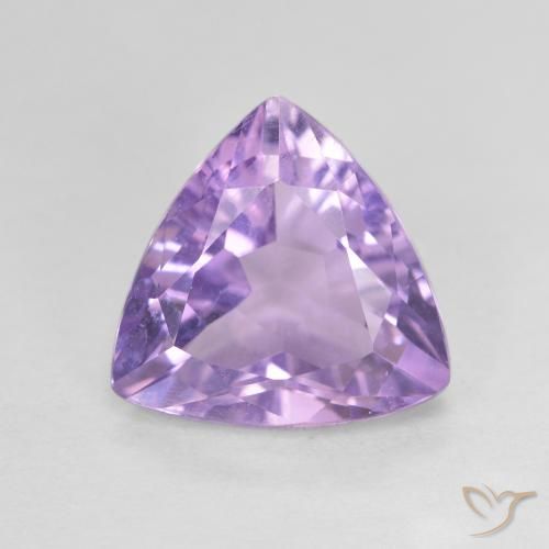 2.80ct 天然 ミディアムバイオレット アメジスト, トリリオン, VVS-VS