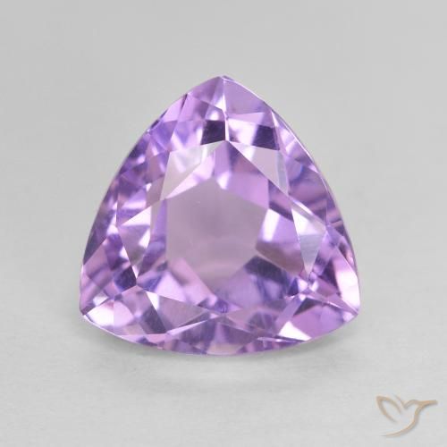 3.21ct 天然 ピンクがかったバイオレット アメジスト, トリリオン, VVS-VS