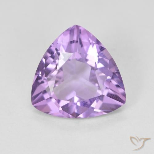2.58ct 天然 ミディアムバイオレット アメジスト, トリリオン, VVS-VS