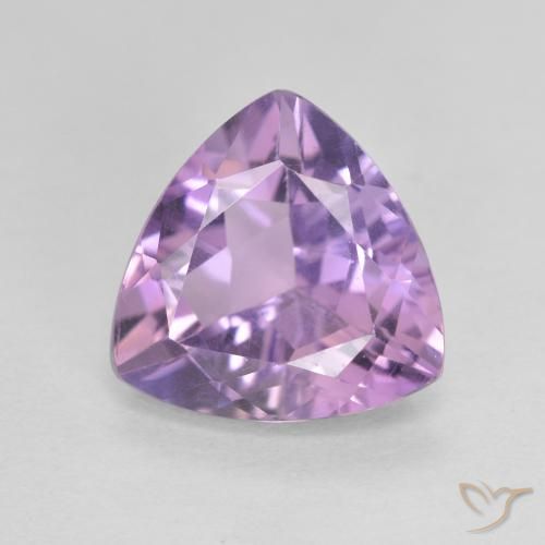 2.73ct 天然 ミディアムピンクバイオレット アメジスト, トリリオン, VVS-VS