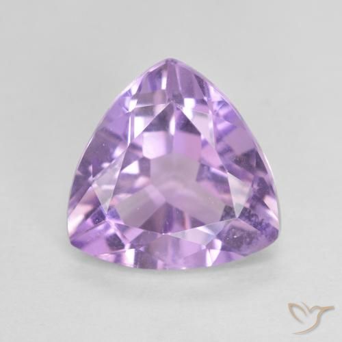 2.92ct 天然 ミディアムバイオレットピンク アメジスト, トリリオン, VVS-VS