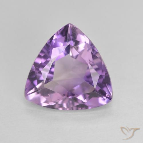 2.58ct 天然 Medium Light Purplish-Violet アメジスト, トリリオン, VVS-VS
