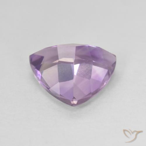 2.58カラットの天然Medium Light Purplish-Violetアメジスト、トリリオン、VVS-VS