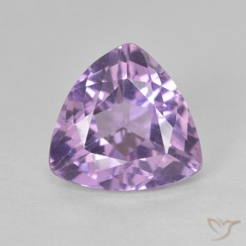 3.03ct 天然 ミディアムバイオレット アメジスト, トリリオン, VVS-VS