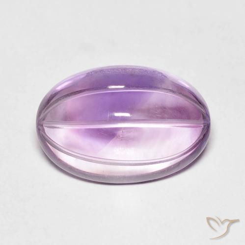6.36ct 天然 サングリアバイオレット アメジスト, 楕円形, 透明