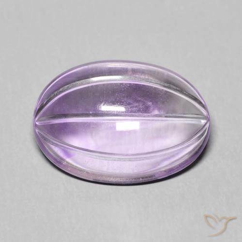 7.18ct 天然 ミディアムバイオレット アメジスト, 楕円形, 透明