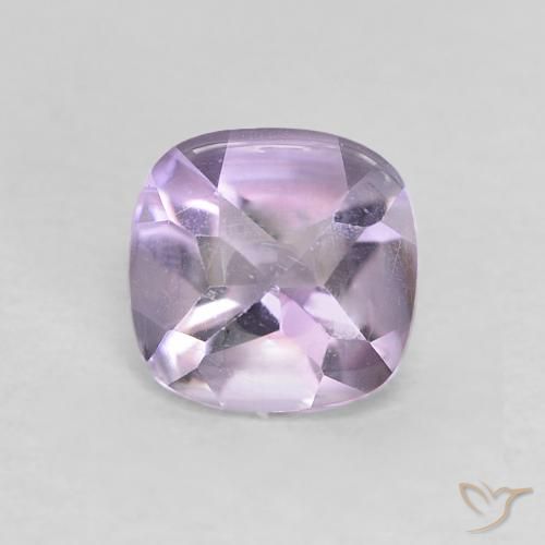 0.56ct 天然 ピンクがかったバイオレット アメジスト, クッション, 透明
