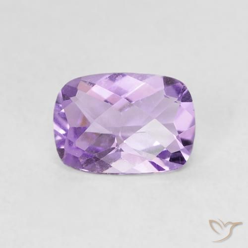 0.77ct 天然 ピンクがかったバイオレット アメジスト, クッション, VVS