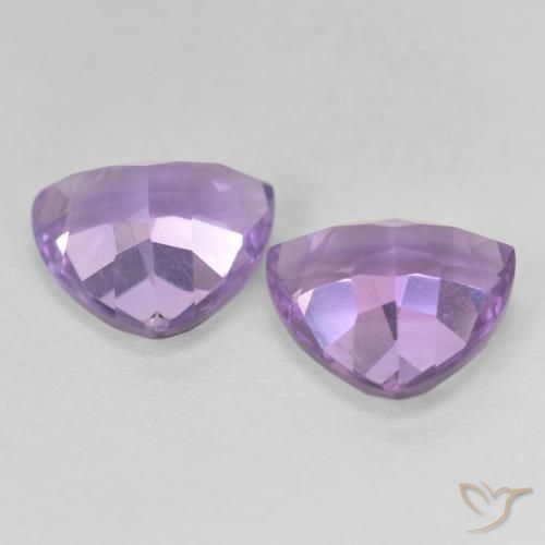 Shop natural 5.66ct ミディアムピンクバイオレット アメジスト gems, トリリオン, from ブラジル at GemSelect. In stock, global shipping!