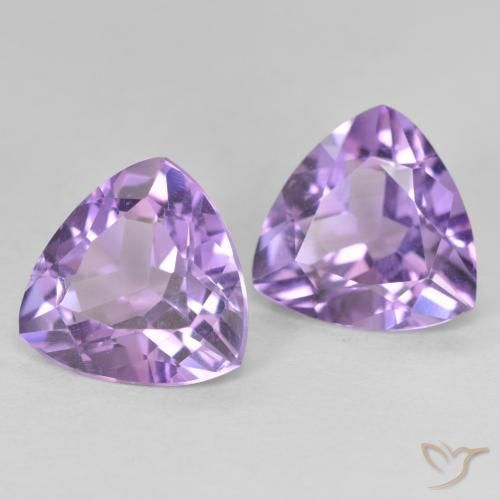 Shop natural 5.42ct ミディアムピンクバイオレット アメジスト gems, トリリオン, from ブラジル at GemSelect. In stock, global shipping!