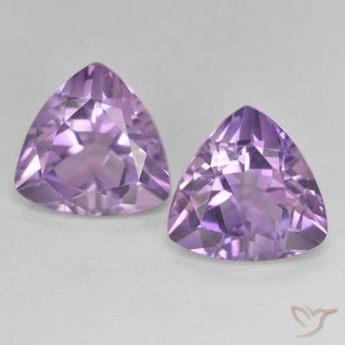 Shop natural 5.71ct ミディアムピンクバイオレット アメジスト gems, トリリオン, from ブラジル at GemSelect. In stock, global shipping!