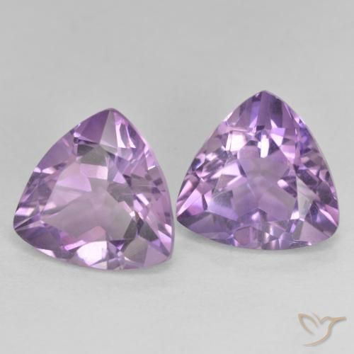 Shop natural 5.71ct ミディアムピンクバイオレット アメジスト gems, トリリオン, from ブラジル at GemSelect. In stock, global shipping!