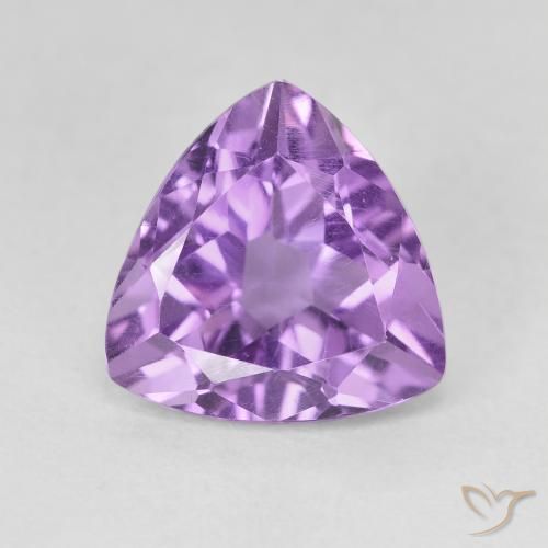 2.89ct 天然 ミディアムパープルがかったバイオレット アメジスト, トリリオン, VVS-VS