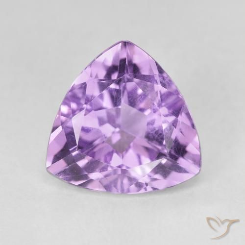 2.85ct 天然 ミディアムパープルがかったバイオレット アメジスト, トリリオン, VVS-VS