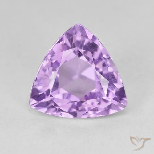 3.01ct 天然 ミディアムパープルがかったバイオレット アメジスト, トリリオン, VVS-VS