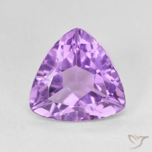 2.75ct 天然 ミディアムバイオレット アメジスト, トリリオン, VVS-VS