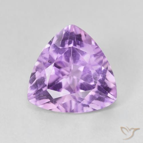 3.00ct 天然 ミディアムバイオレット アメジスト, トリリオン, VVS-VS