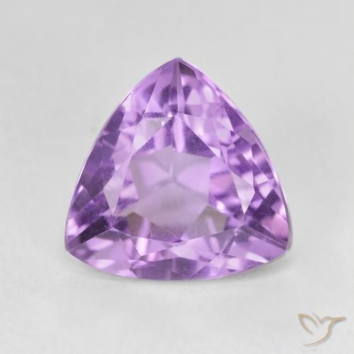 3.08ct 天然 パープルがかったバイオレット アメジスト, トリリオン, VVS-VS