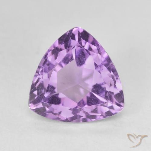 3.13ct 天然 パープルがかったバイオレット アメジスト, トリリオン, VVS-VS