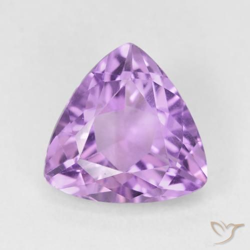 2.77カラットの天然Medium Light Purplish-Violetアメジスト、トリリオン、VVS-VS
