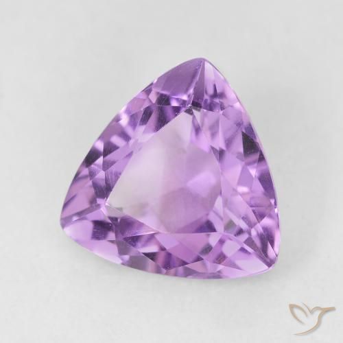 2.77カラットの天然Medium Light Purplish-Violetアメジスト、トリリオン、VVS-VS