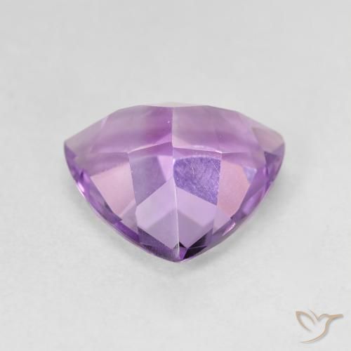 2.77カラットの天然Medium Light Purplish-Violetアメジスト、トリリオン、VVS-VS