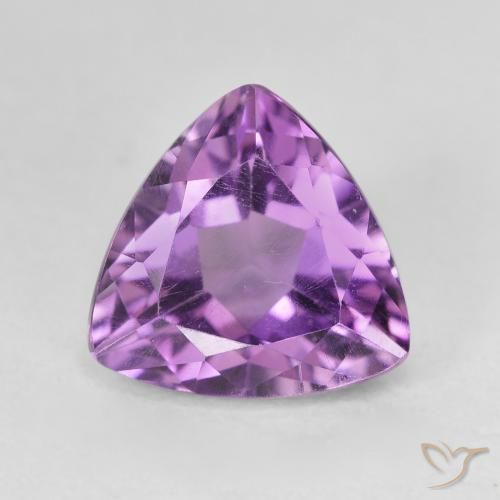 3.20ct 天然 Medium Light Purplish-Violet アメジスト, トリリオン, VVS-VS
