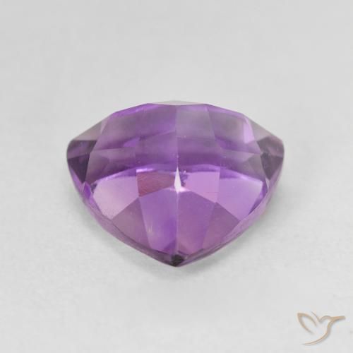 3.20カラットの天然Medium Light Purplish-Violetアメジスト、トリリオン、VVS-VS
