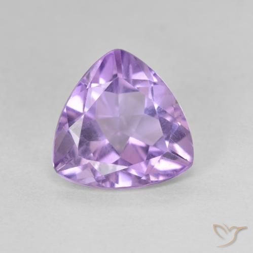 2.86ct 天然 ミディアムバイオレット アメジスト, トリリオン, VS