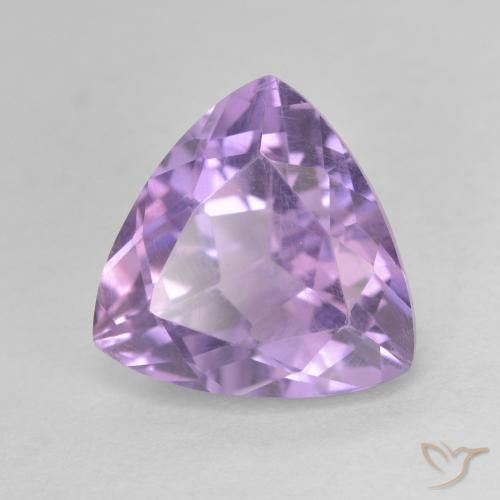 3.07ct 天然 ディープバイオレット アメジスト, トリリオン, VS