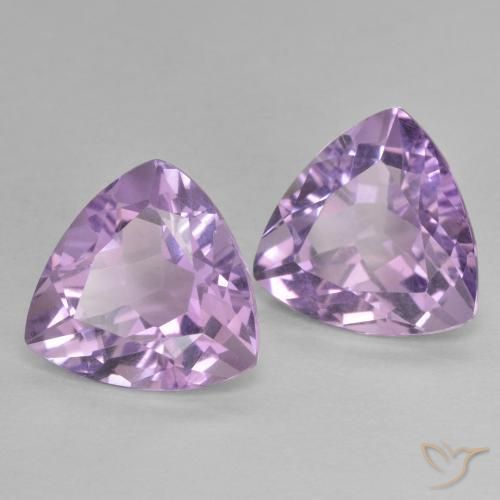 Shop natural 5.78ct ミディアムピンクバイオレット アメジスト gems, トリリオン, from ブラジル at GemSelect. In stock, global shipping!