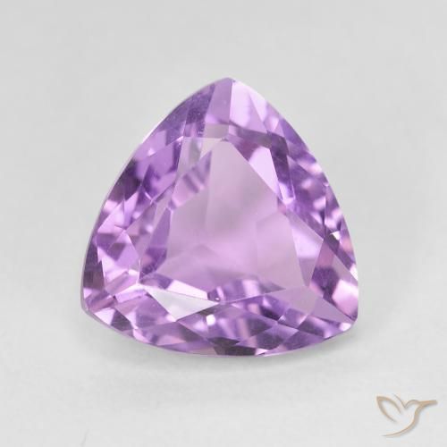 2.93ct 天然 パープルがかったバイオレット アメジスト, トリリオン, VVS-VS
