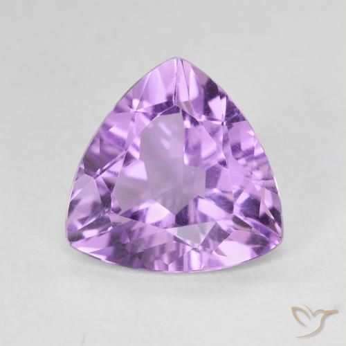 2.75ct 天然 ミディアムバイオレット アメジスト, トリリオン, VVS-VS