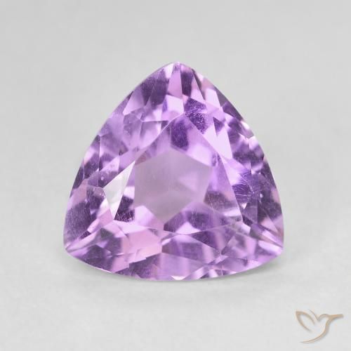 2.93ct 天然 ミディアムパープルがかったバイオレット アメジスト, トリリオン, VVS-VS