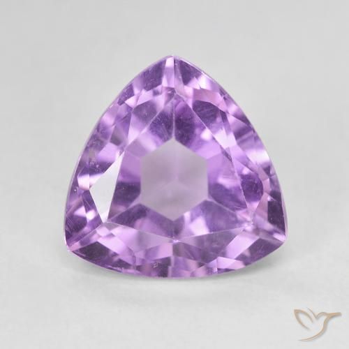 3.28ct 天然 ミディアムバイオレット アメジスト, トリリオン, VVS-VS