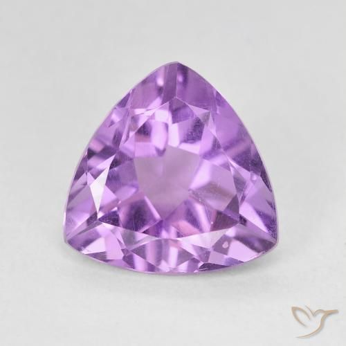 2.70ct 天然 ミディアムピンクバイオレット アメジスト, トリリオン, VVS-VS