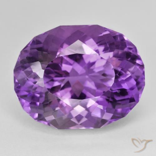 30.35ct 天然 パープルがかったバイオレット アメジスト, 楕円形, VVS