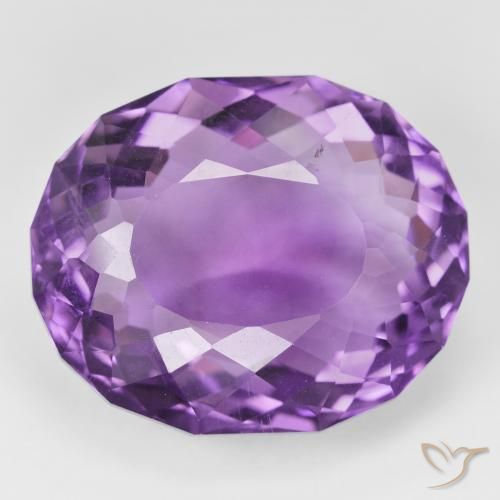 31.24ct 天然 鮮やかなバイオレット アメジスト, 楕円形, VVS-VS