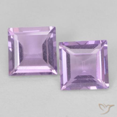 Shop natural 0.94ct 薄いピンクがかった紫 アメジスト gems, 四角形, from ブラジル at GemSelect. In stock, global shipping!